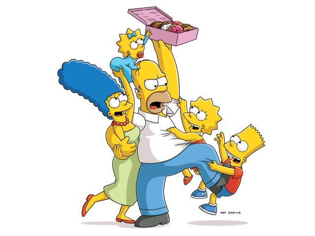 The Simpsons Fight Donuts T-shirt